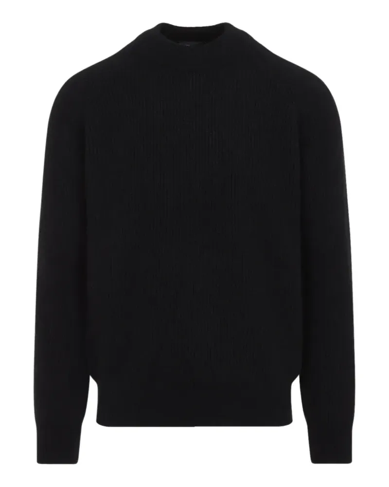 Brioni Gerippter Strickpullover - Schwarz Schwarz