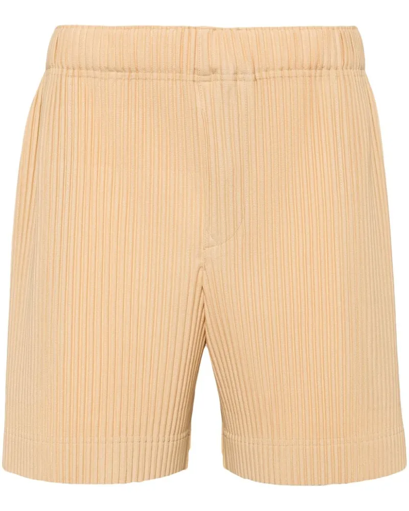 Issey Miyake July Shorts mit Falten Gelb