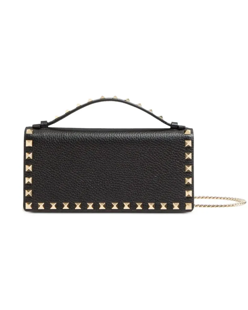 Valentino Garavani Rockstud grained-leather cross body bag - Schwarz Schwarz