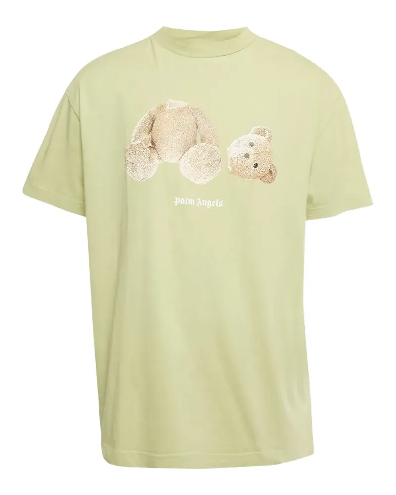 Palm Angels teddy-print T-shirt - Grün Grün