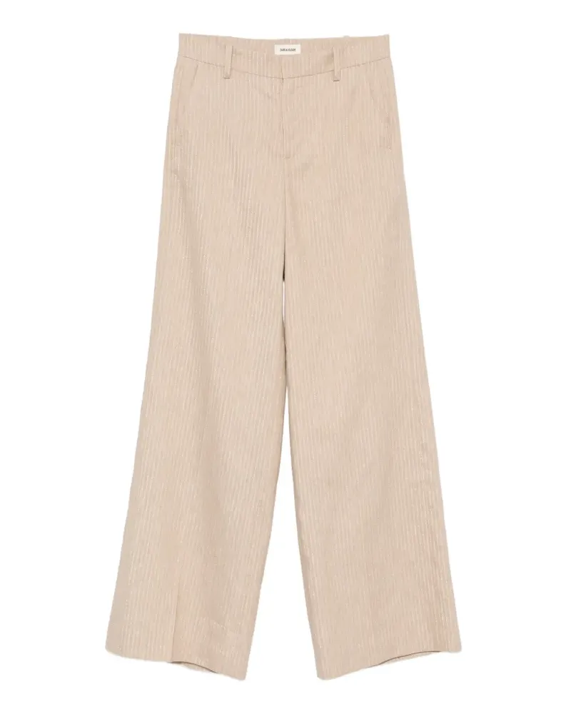 Zadig & Voltaire pinstripe wide-leg trousers - Nude Nude