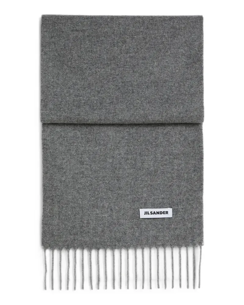 Jil Sander slim cashmere blend scarf - Grau Grau