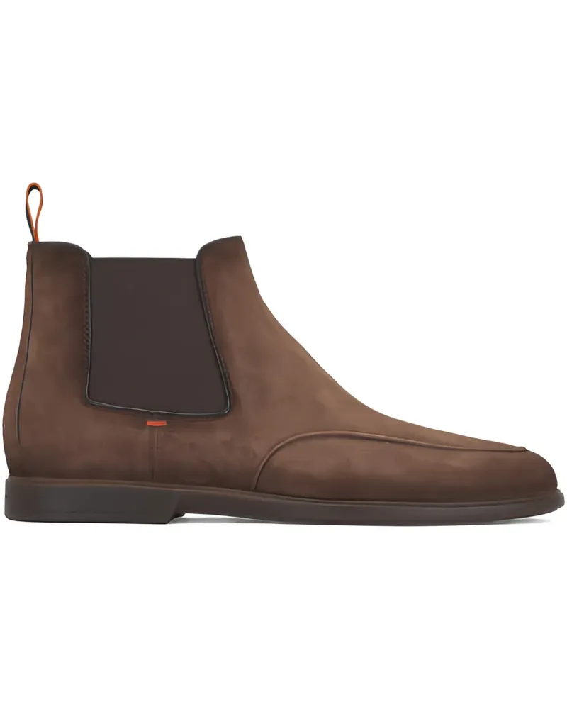 Santoni Claw suede Chelsea boots - Braun Braun
