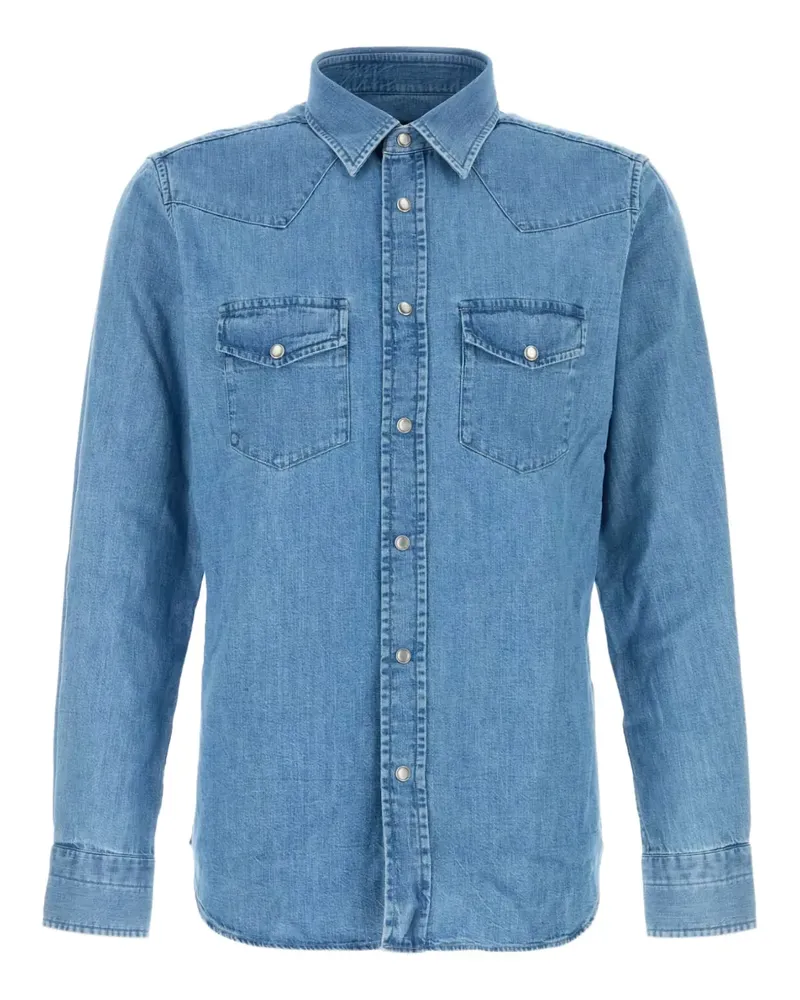 Tom Ford Schmales Jeanshemd - Blau Blau