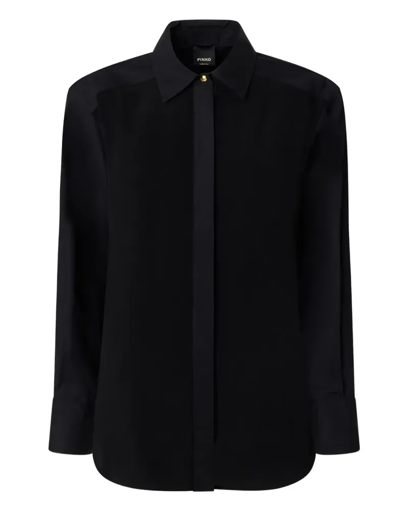 Pinko crepe shirt - Schwarz Schwarz