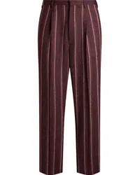 Etro Gestreifte Hose Rot