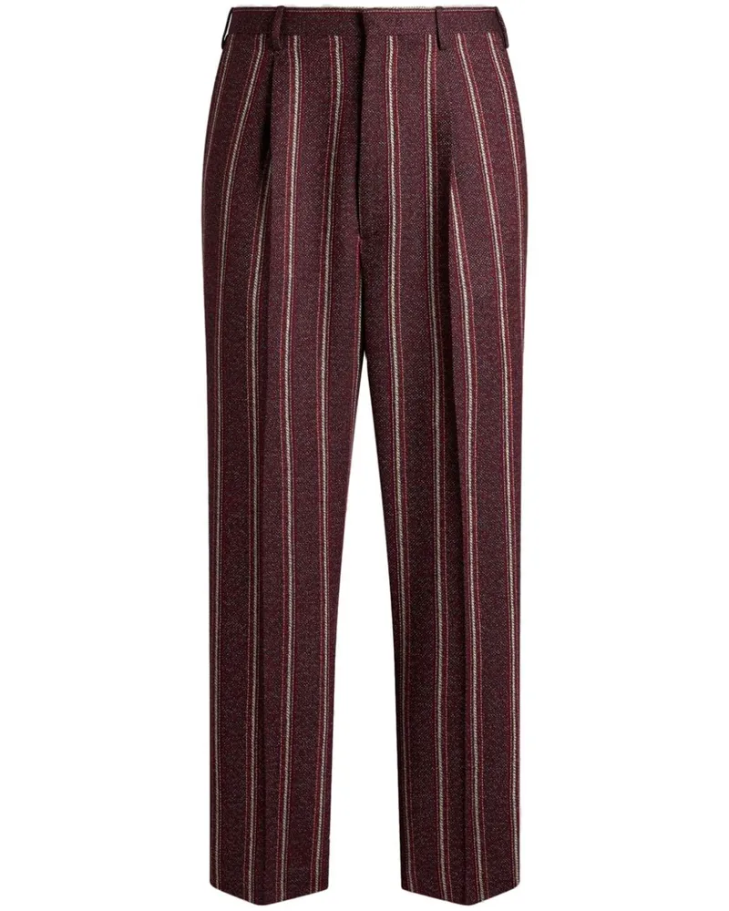 Etro Gestreifte Hose Rot