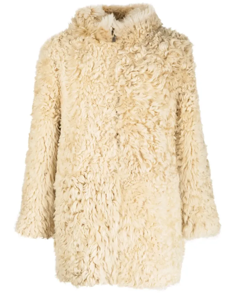ERL Kapuzenmantel aus Faux Fur - Braun Braun