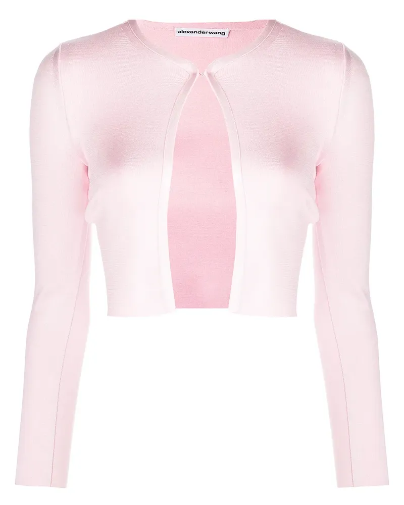 Alexander Wang Cropped-Cardigan - Rosa Rosa