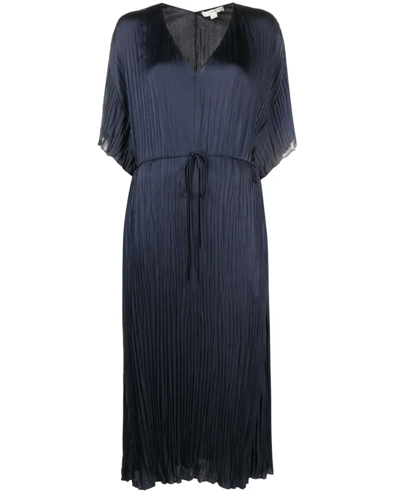 Vince Kleid mit Bindegürtel - Blau Blau