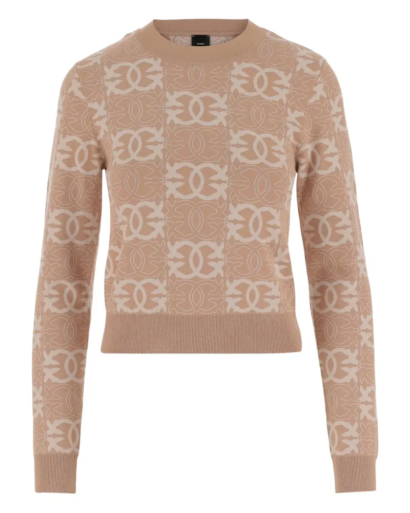 Pinko Sweatshirt mit Love Birds-Print - Rosa Rosa