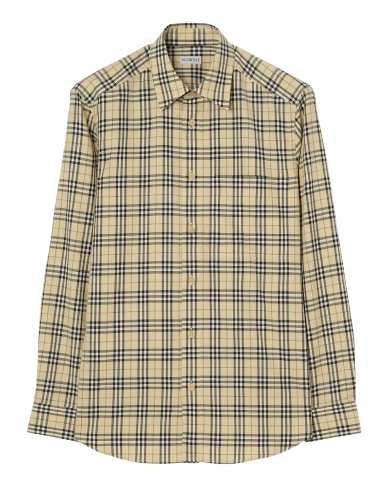 Burberry Hemd mit Check - Nude Nude