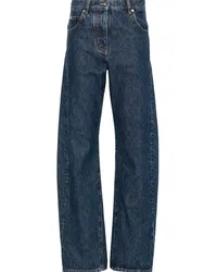 Ferragamo Hoch sitzende Tapered-Jeans Blau