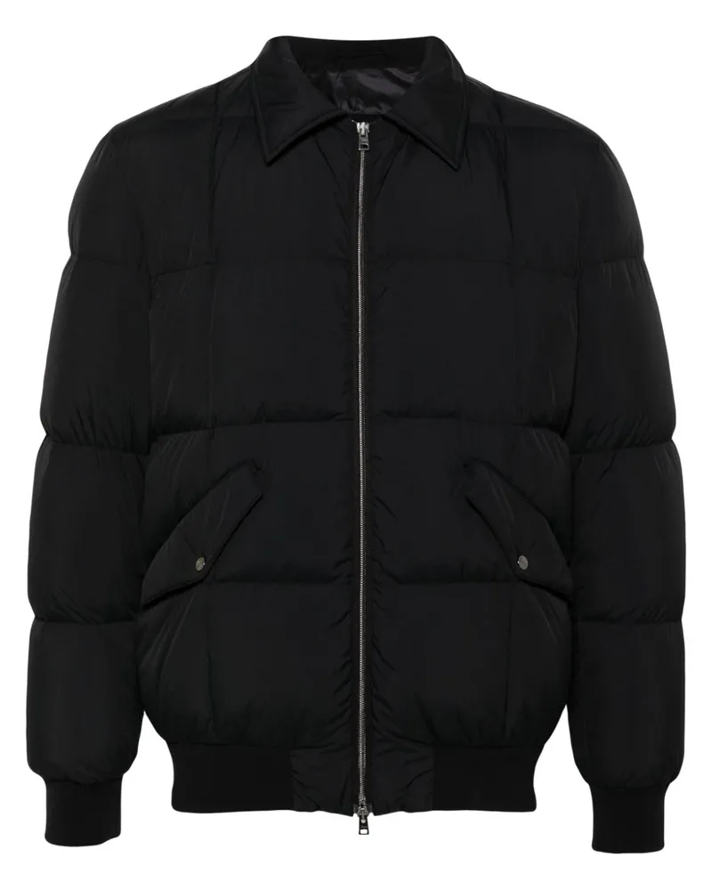 Herno Jacke mit Logo-Schild - Schwarz Schwarz
