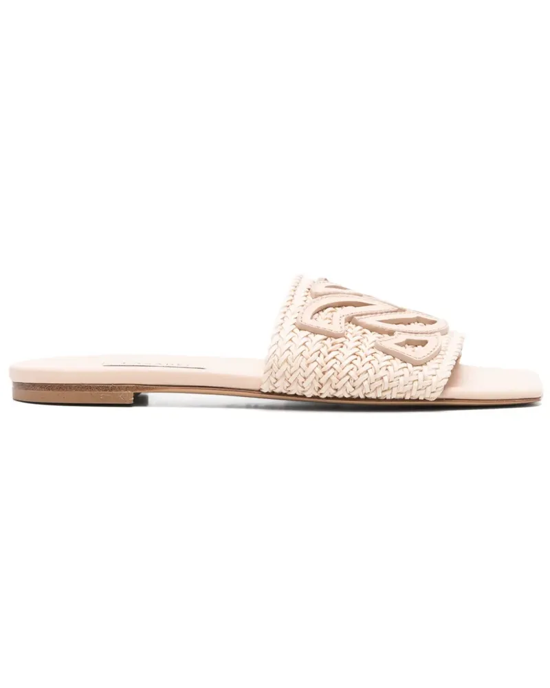 Casadei Flache Positano Sandalen - Nude Nude
