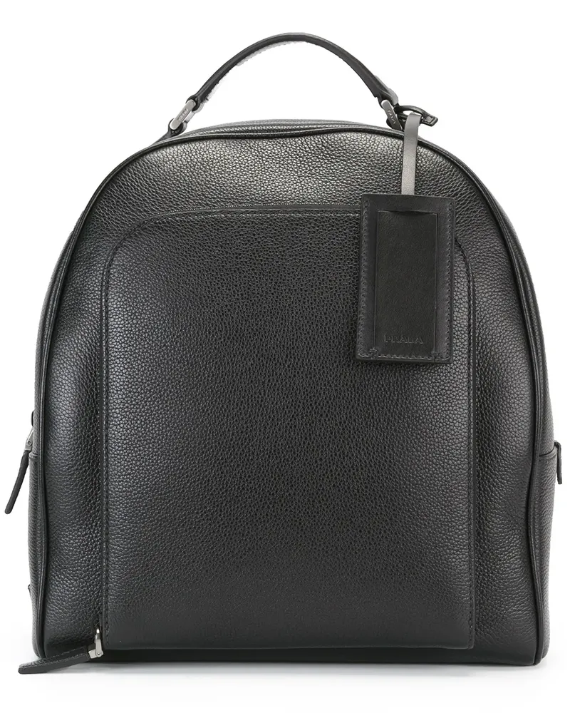 Prada Rucksack aus gekörntem Kalbsleder - Schwarz Schwarz