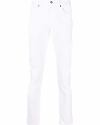 Dondup Schmale Cropped-Jeans Weiß