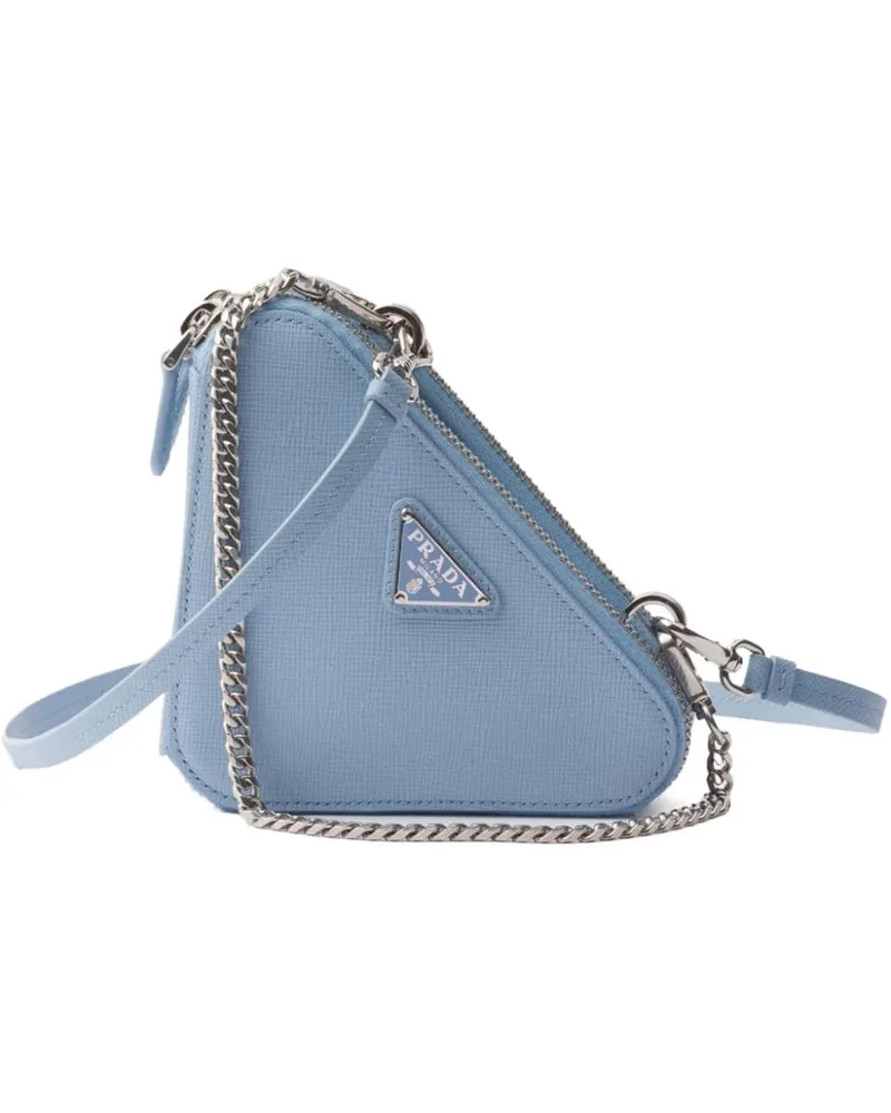 Prada Mini-Clutch Blau