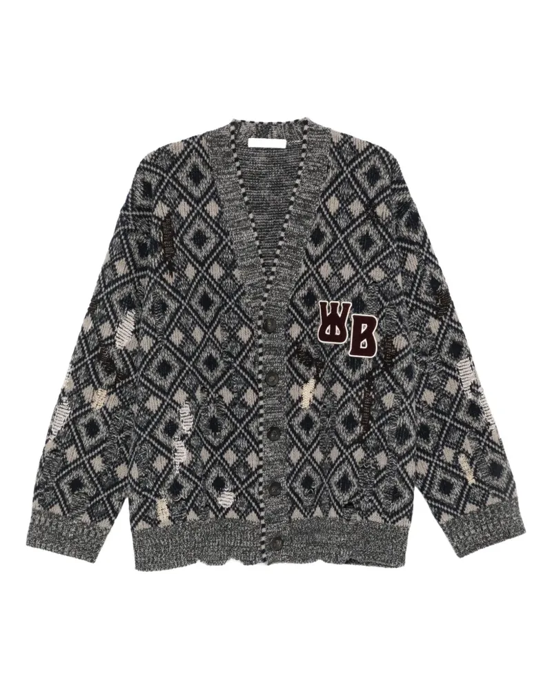 Wales Bonner Sibling Cardigan - Grau Grau