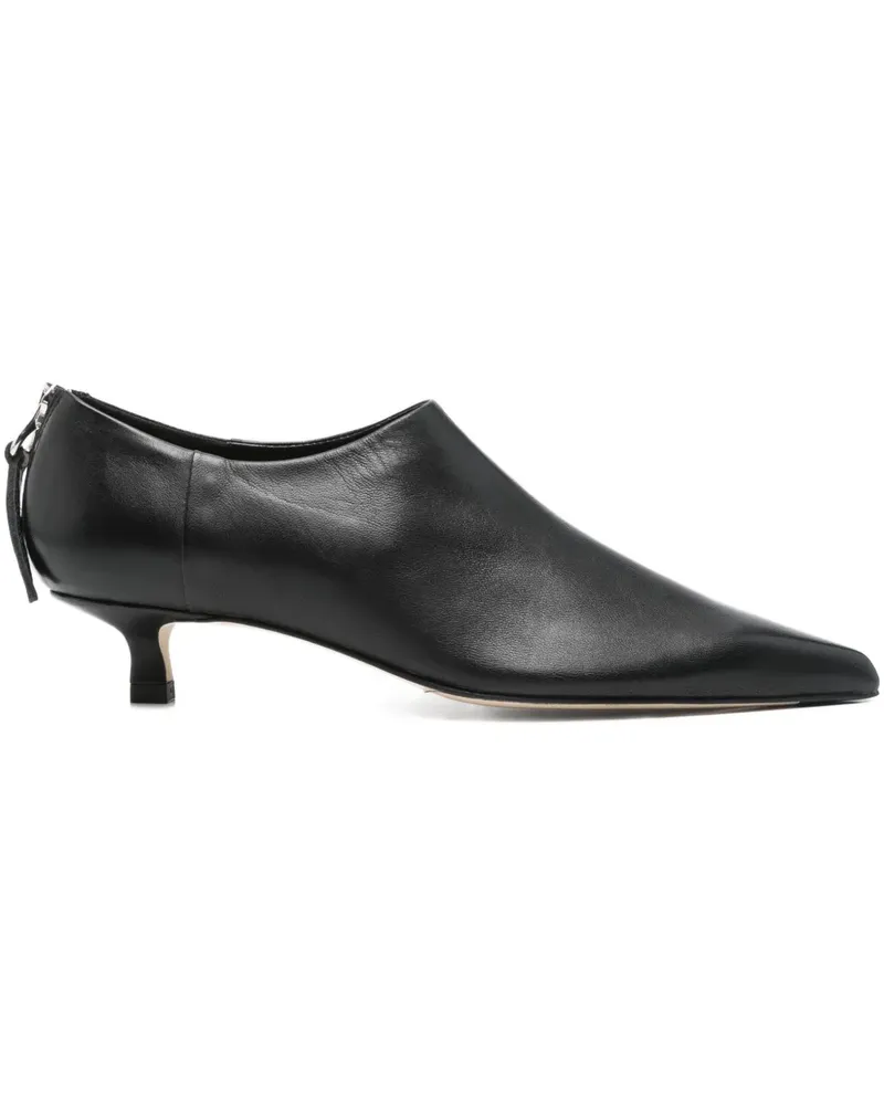 aeyde Spitze Stiefel mit Kitten-Heel-Absatz - Schwarz Schwarz