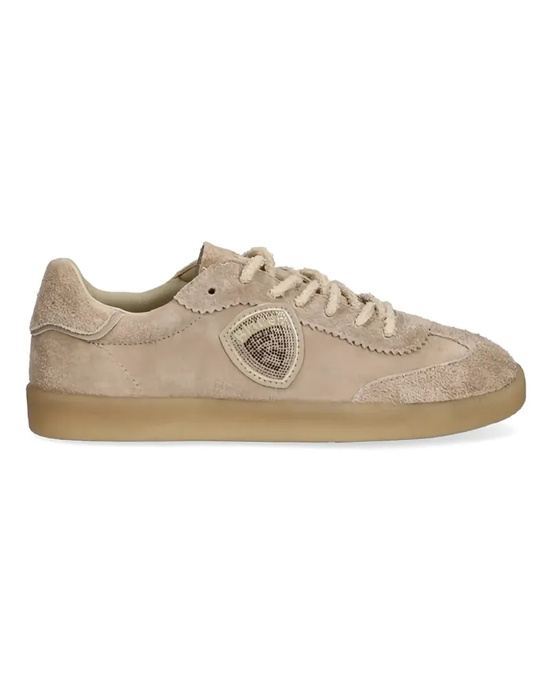 Blauer scalloped logo sneakers - Nude Nude