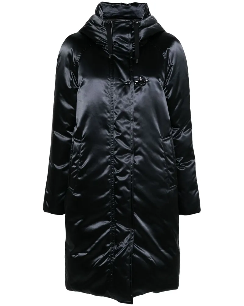 Fay Parka aus Satin - Schwarz Schwarz