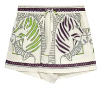 Shorts mit Zebra-Print