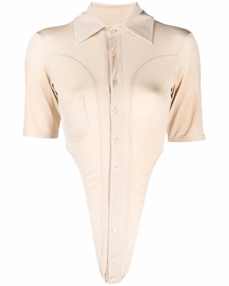 Ninamounah Hemd mit Cut-Outs - Nude Nude