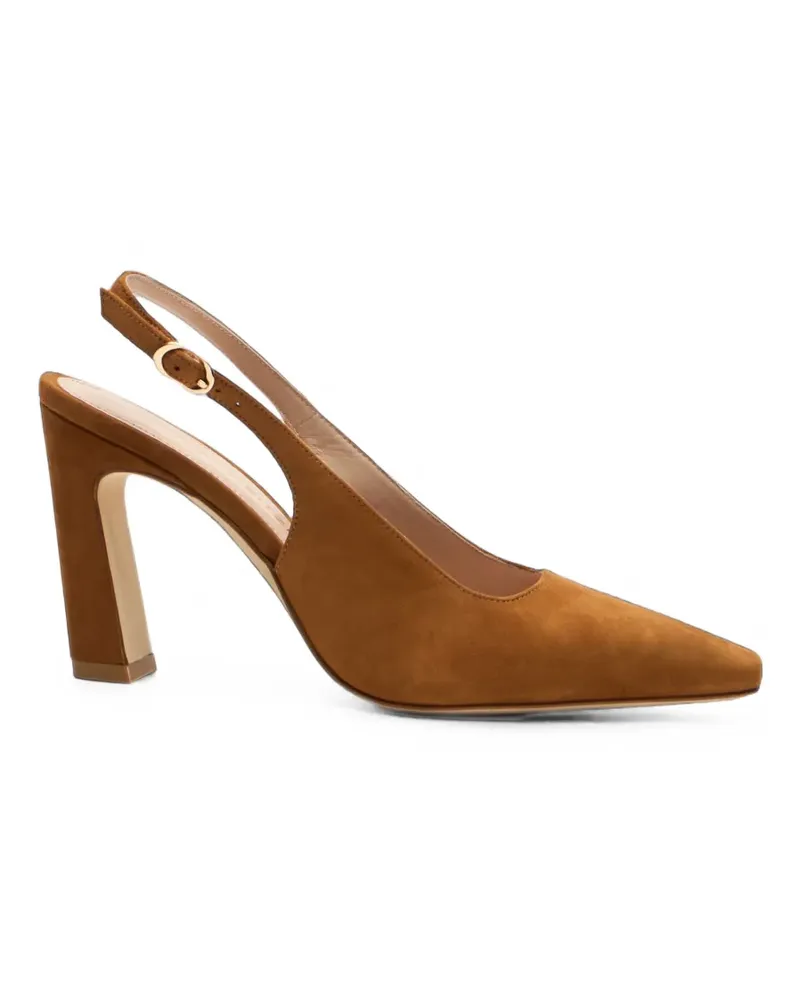 Stuart Weitzman Gewebte Stassi Slingback-Pumps - Braun Braun