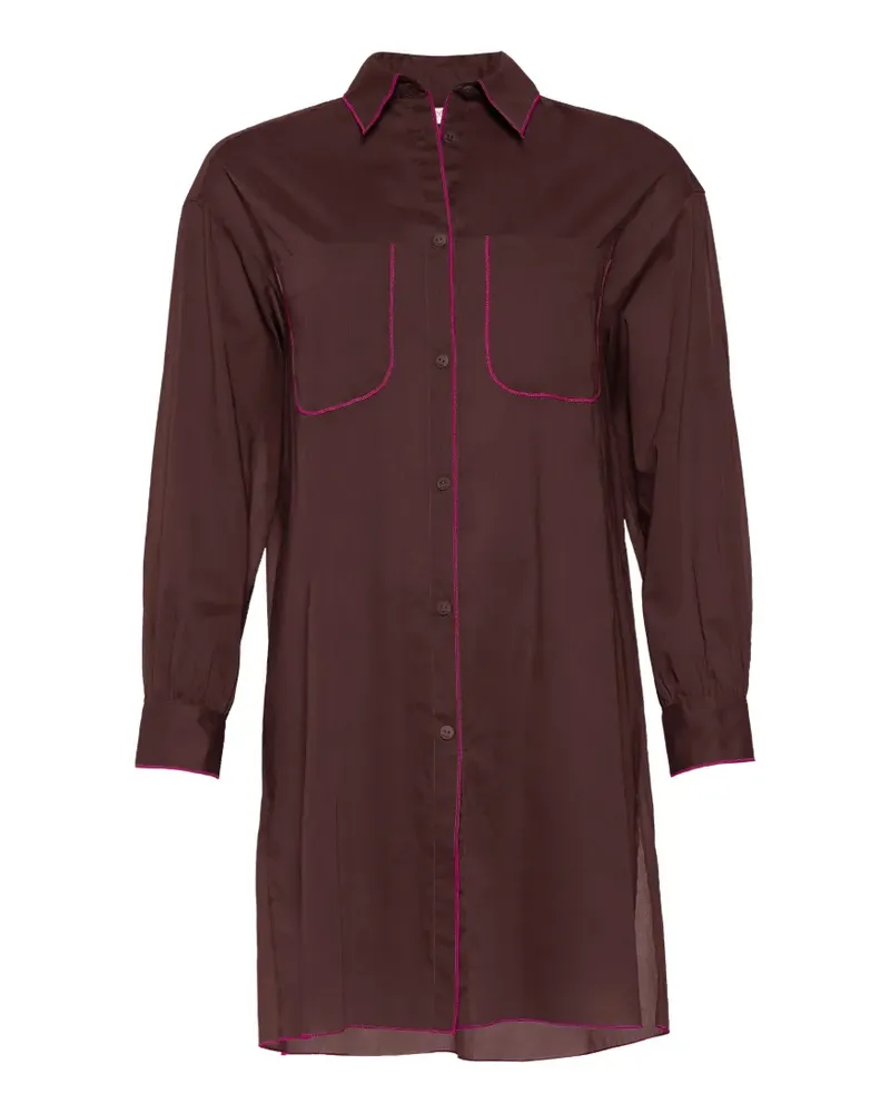 Eres Phare contrast-trimmed shirt - Braun Braun
