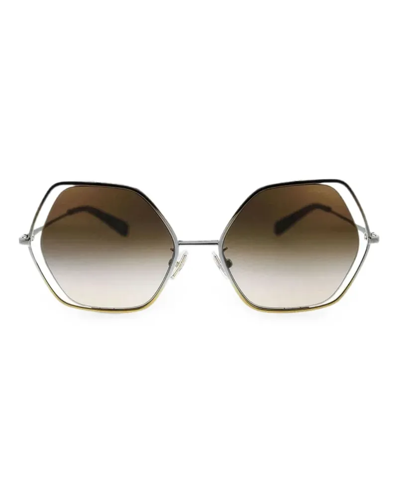 Coach Sonnenbrille mit geometrischem Gestell - Silber Silber