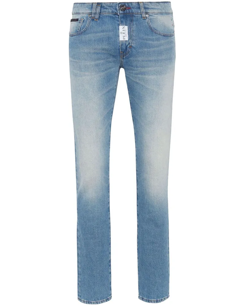 Philipp Plein Tief sitzende Skinny-Jeans - Blau Blau