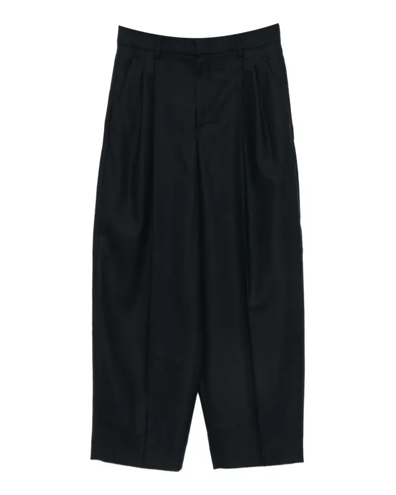 Rossi Noa Cropped-Hose mit Falten - Blau Blau
