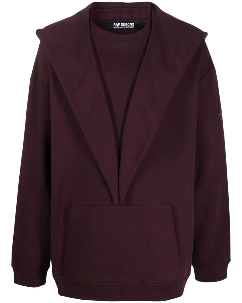 Raf Simons Hoodie im Deconstructed-Look - Violett Violett
