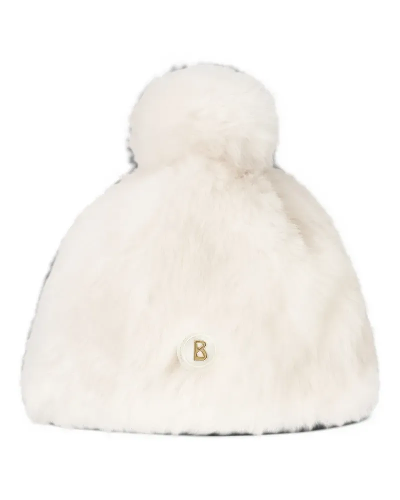 Bogner Aria Beanie mit Pompon - Weiß Weiß