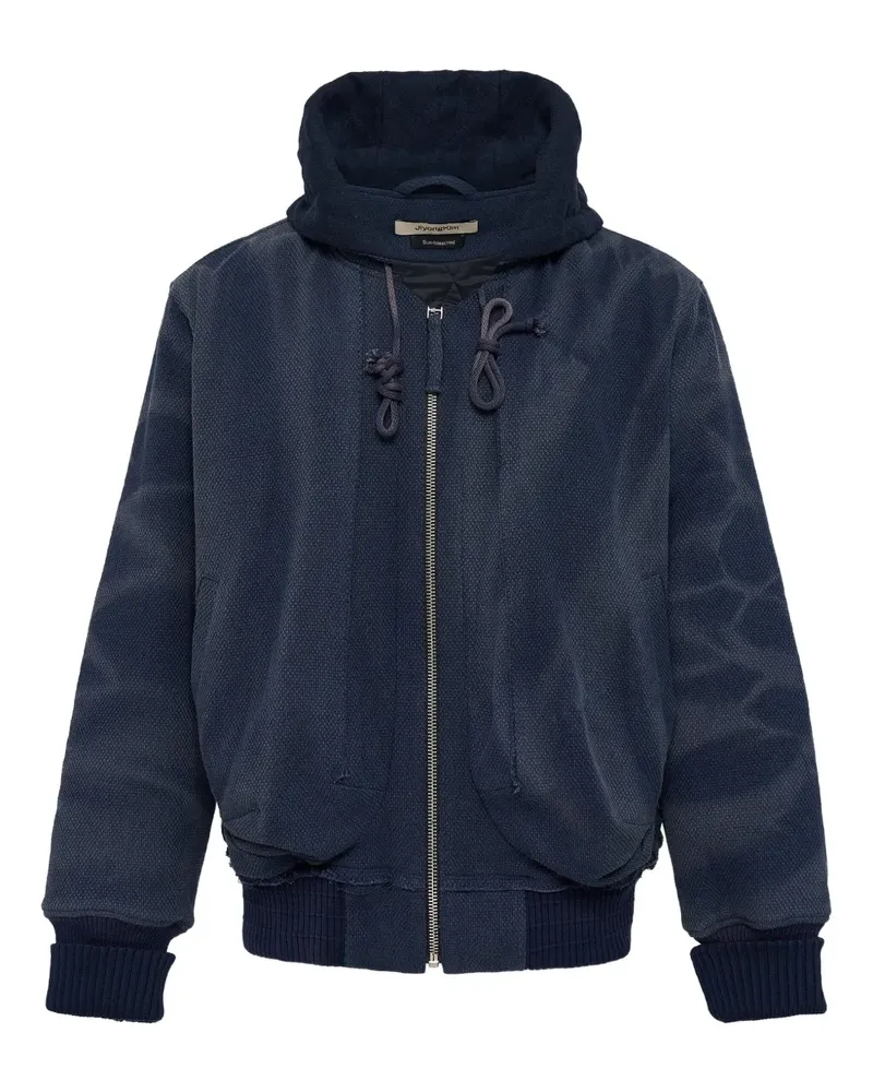 JiyongKim Ausgewaschene Jacke - Blau Blau