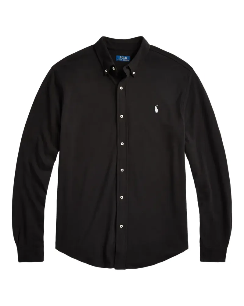 Ralph Lauren Hemd mit Logo-Stickerei - Schwarz Schwarz