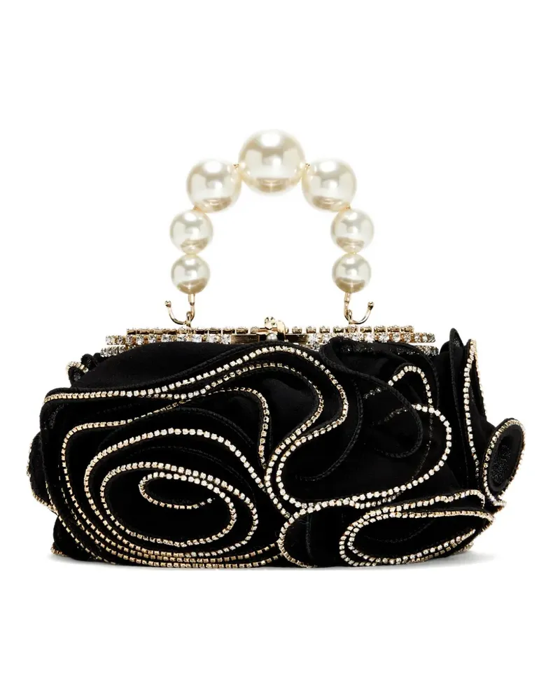Rosantica Gerüschter Mini Holli Tote Bag - Schwarz Schwarz