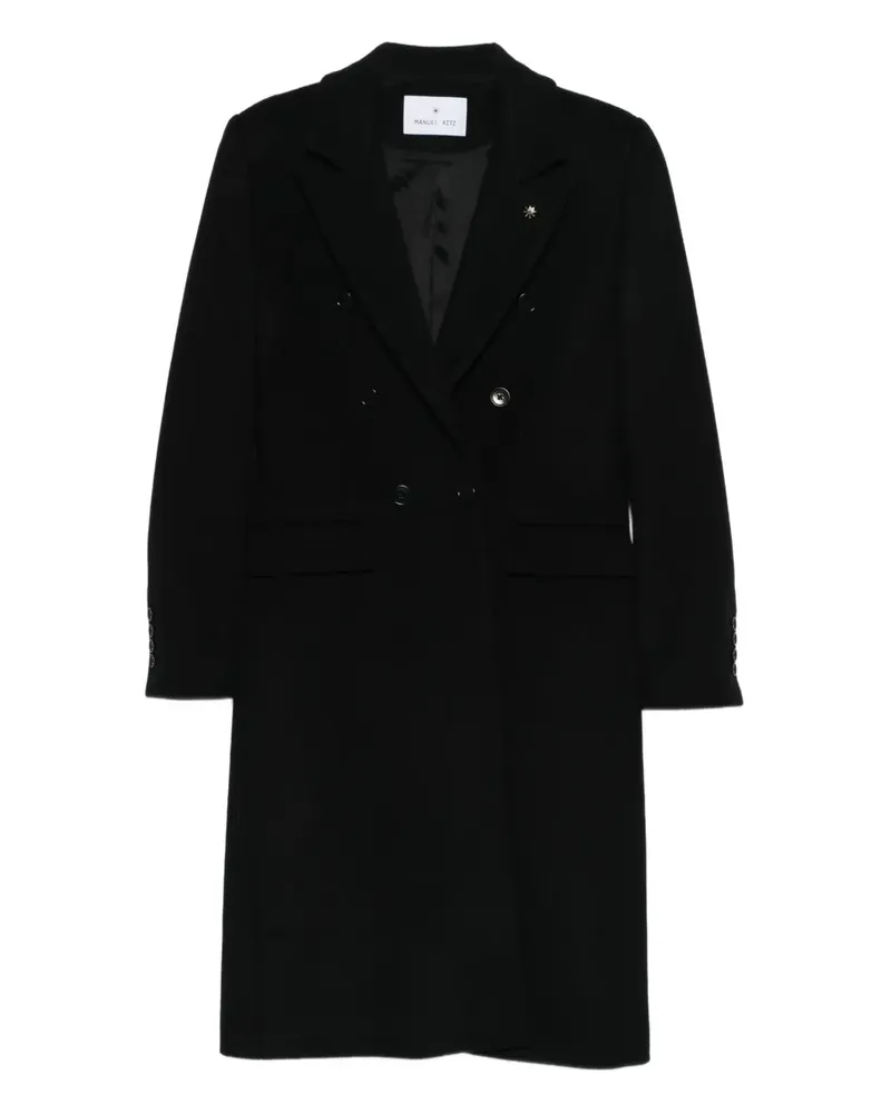 Manuel Ritz double-breasted wool-blend coat - Schwarz Schwarz