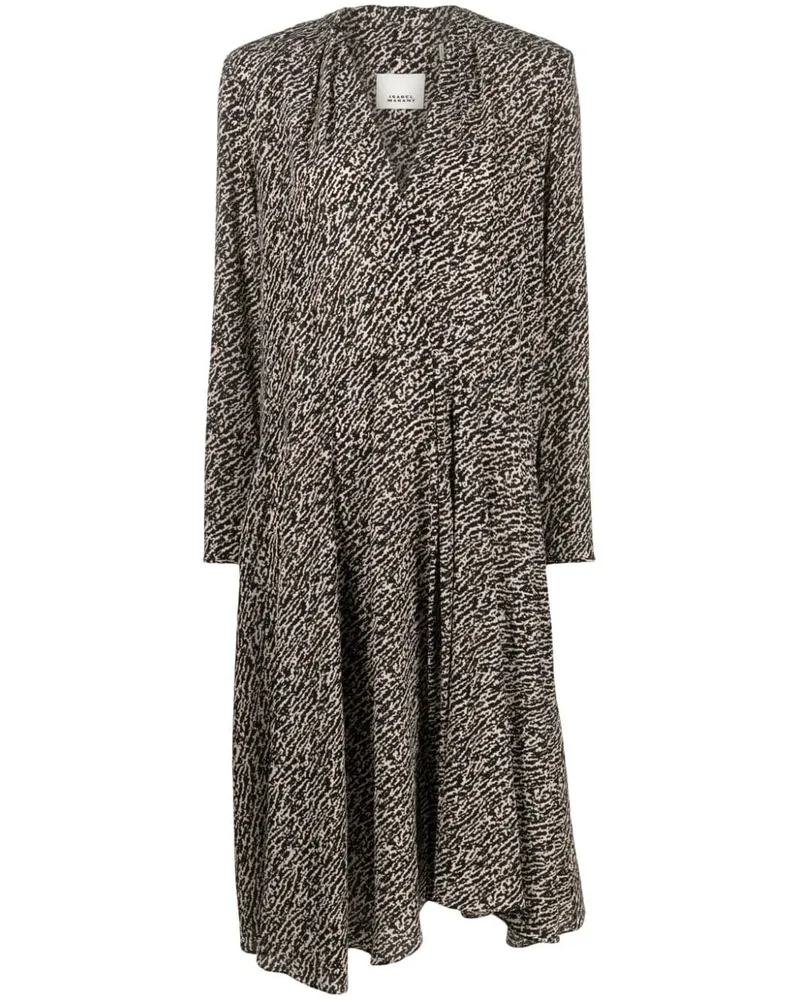 Isabel Marant Patel Midikleid - Schwarz Schwarz