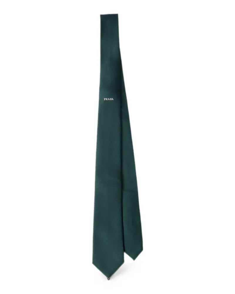Prada silk tie - Grün Grün