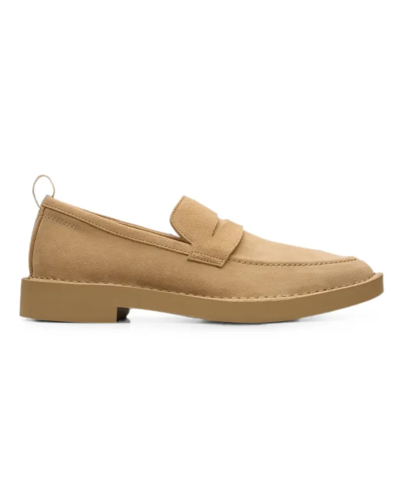 Clarks Martock Lo Loafer aus Wildleder - Nude Nude