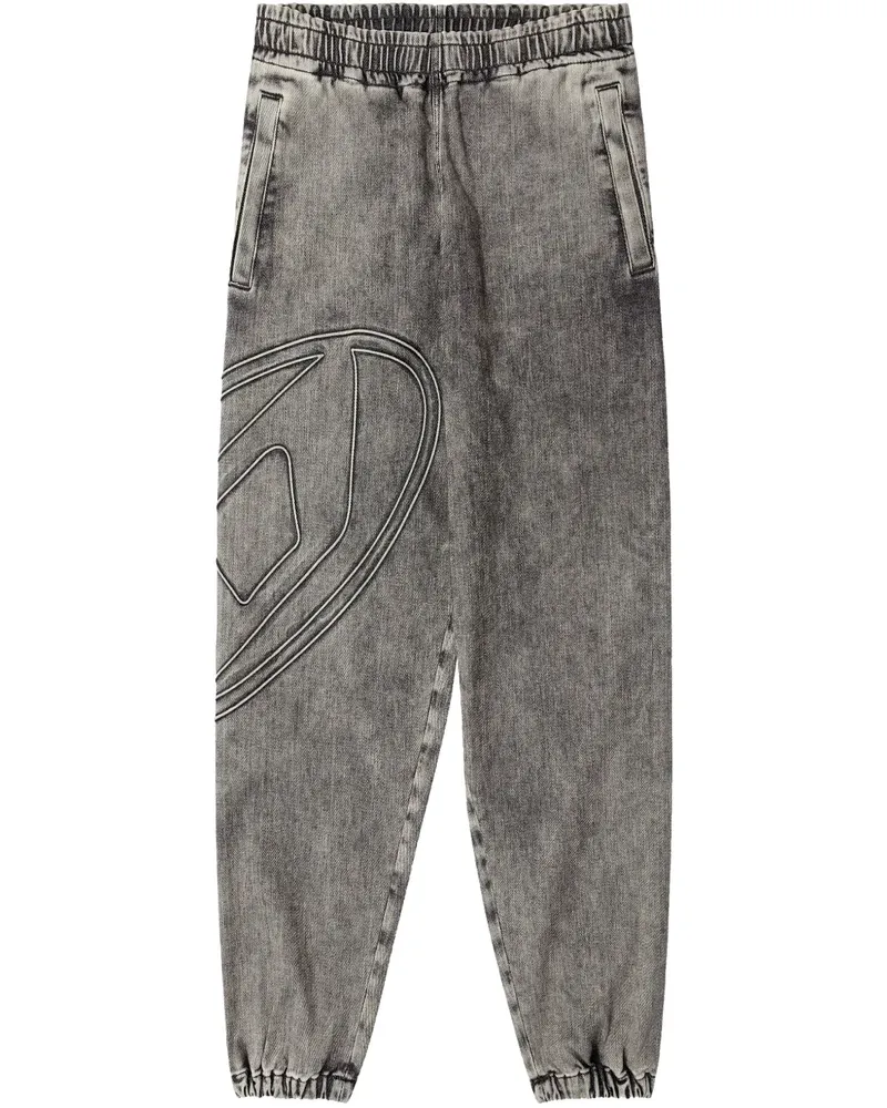 Diesel D-Print Joggingjeans - Grau Grau