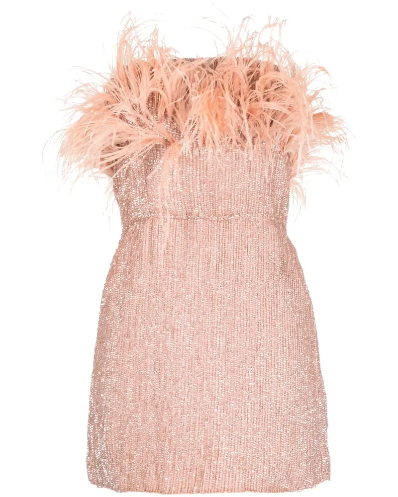 Retrofête Minikleid mit Pailletten - Violett Violett