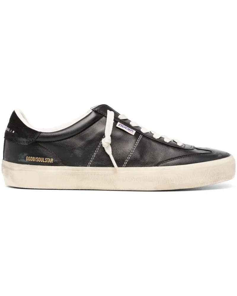 Golden Goose Sneakers mit Logo-Patch - Schwarz Schwarz