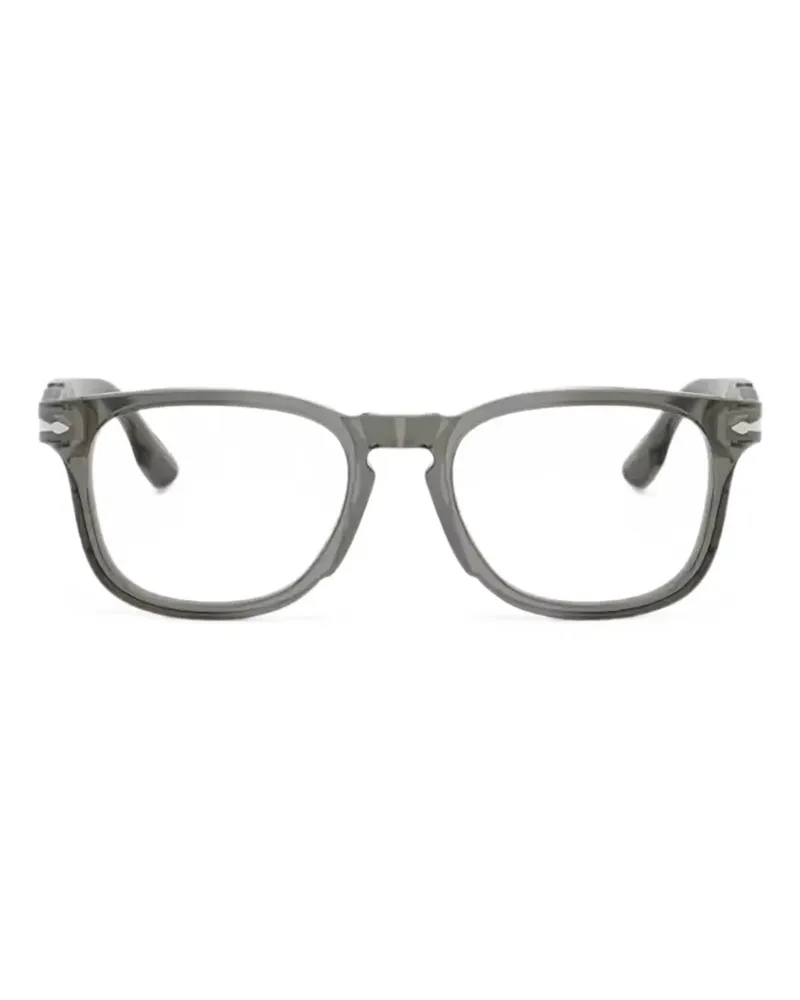 Persol Brille mit eckigem Gestell - Grau Grau