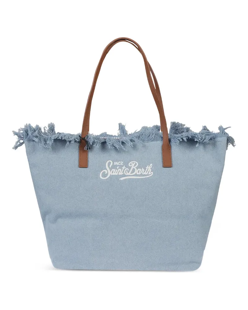 MC2 Saint Barth Tote Bag mit Fransen - Blau Blau