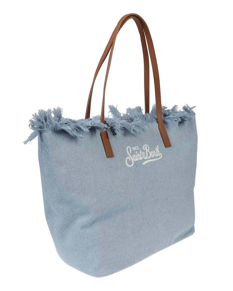 MC2 Saint Barth fringed tote bag - Blau Blau