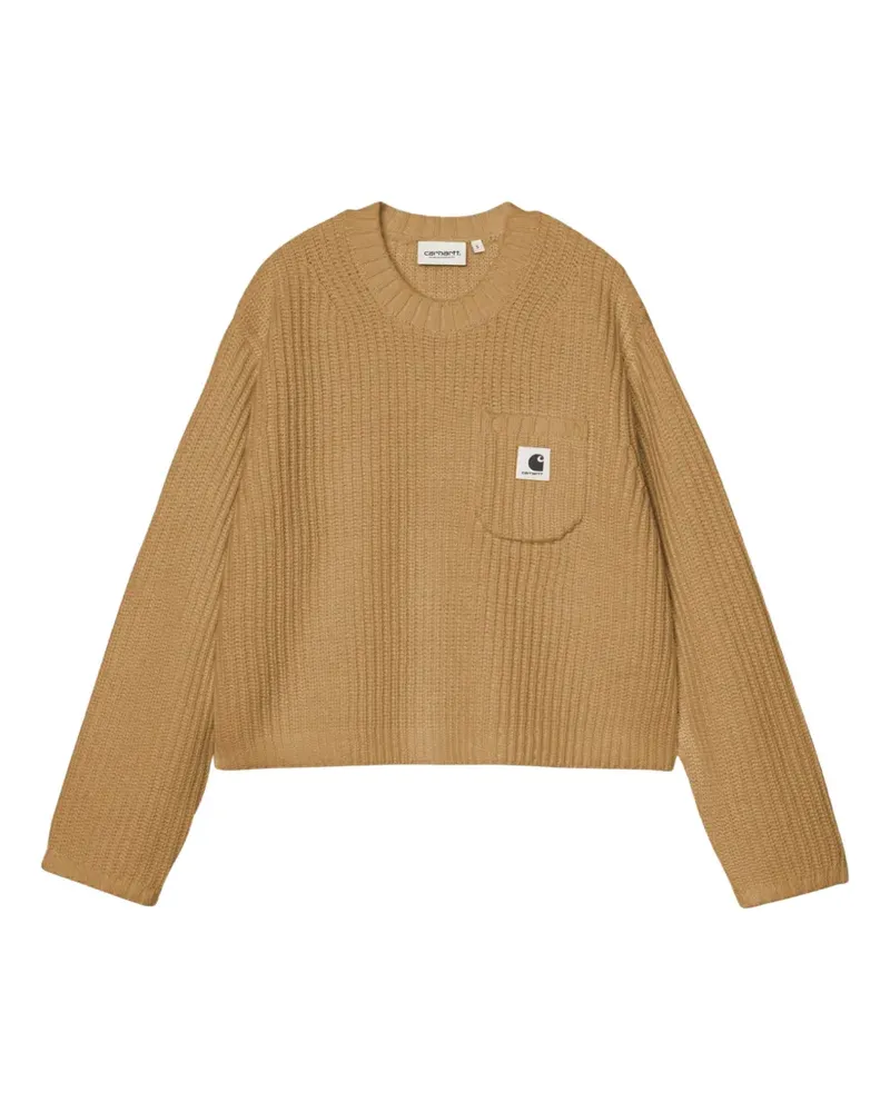 Carhartt WIP Gerippter Mira Pullover mit aufgesetzten Taschen - Braun Braun