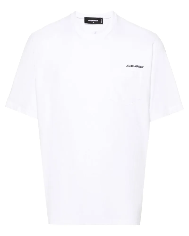Dsquared2 T-Shirt mit Logo-Print - Weiß Weiß
